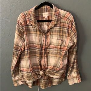 Distressed flannel